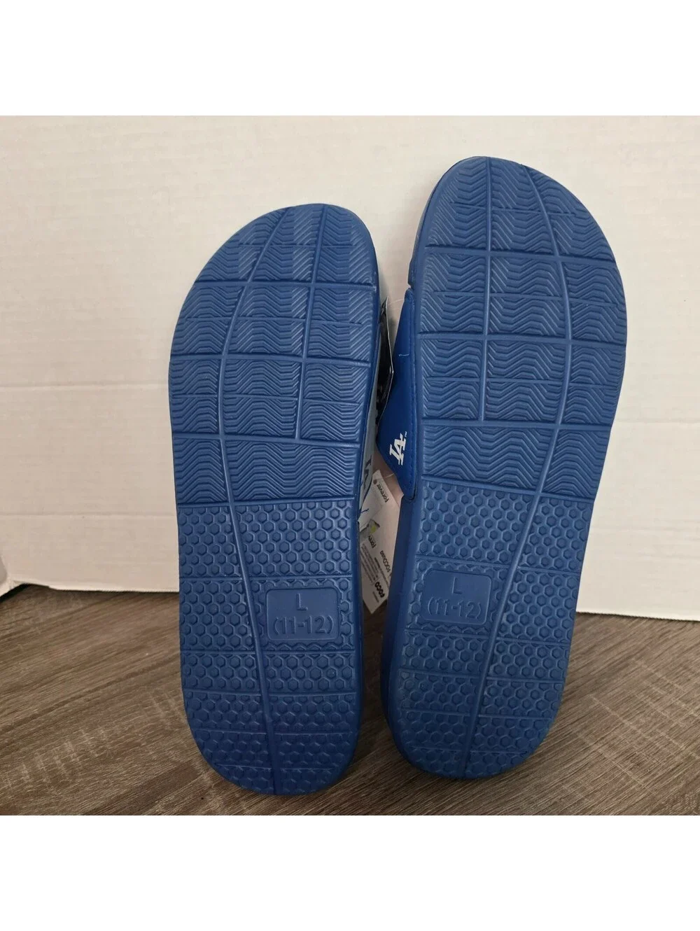 MLB Los Angeles Dodgers Slide Sandals Size Large 11-12 Blue